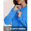 imageTACVASEN Womens Crewneck Sweatshirt Fleece Lined Sherpa Pullover Winter Shirt Warm Sweaters Long Sleeve TopsAzure