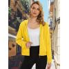 imageTACVASEN Womens Full Zip Hoodies Winter Warm Jackets Fleece Lined Cropped TopsYellow