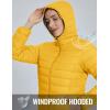 imageTACVASEN Womens Lightweight Puffer Jacket with Hood Pockets Quilted Padded Fullzip WaterResistant Winter CoatGinger