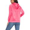 imageTACVASEN Womens Velour Jacket with Hood Long Sleeve Soft Fleece Hooded Full ZipPhosphor