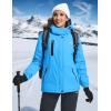 imageTACVASEN Womens Waterproof Winter Jacket Ski Hooded Insulated Jacket Fleece Warm Snow Outdoor Rain WindbreakerMoon Orchid