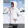 imageTACVASEN Womens Waterproof Winter Jacket Ski Hooded Insulated Jacket Fleece Warm Snow Outdoor Rain WindbreakerWhite