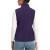 imageTACVASEN Womens Fleece Vest Lightweight Warm Vests Outerwear Sleeveless Zip Jacket Fall Winter Soft Vest with PocketsDeeppurple