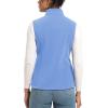 imageTACVASEN Womens Fleece Vest Lightweight Warm Vests Outerwear Sleeveless Zip Jacket Fall Winter Soft Vest with PocketsLightblue
