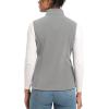 imageTACVASEN Womens Fleece Vest Lightweight Warm Vests Outerwear Sleeveless Zip Jacket Fall Winter Soft Vest with PocketsLightgrey
