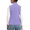 imageTACVASEN Womens Fleece Vest Lightweight Warm Vests Outerwear Sleeveless Zip Jacket Fall Winter Soft Vest with PocketsLtpurple