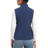 imageTACVASEN Womens Fleece Vest Lightweight Warm Vests Outerwear Sleeveless Zip Jacket Fall Winter Soft Vest with PocketsRoyalblue