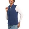 imageTACVASEN Womens Fleece Vest Lightweight Warm Vests Outerwear Sleeveless Zip Jacket Fall Winter Soft Vest with PocketsRoyalblue