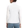 imageTACVASEN Womens Fleece Vest Lightweight Warm Vests Outerwear Sleeveless Zip Jacket Fall Winter Soft Vest with PocketsWhite