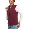 imageTACVASEN Womens Fleece Vest Lightweight Warm Vests Outerwear Sleeveless Zip Jacket Fall Winter Soft Vest with PocketsWinered