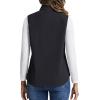 imageTACVASEN Womens Fleece Vest Outerwear Lightweight Sleeveless Zip up Jacket with Pockets Warm Polar Soft Fall WinterBlack