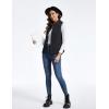imageTACVASEN Womens Fleece Vest Outerwear Lightweight Sleeveless Zip up Jacket with Pockets Warm Polar Soft Fall WinterBlack