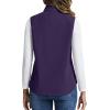 imageTACVASEN Womens Fleece Vest Outerwear Lightweight Sleeveless Zip up Jacket with Pockets Warm Polar Soft Fall WinterDeep Purple