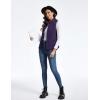 imageTACVASEN Womens Fleece Vest Outerwear Lightweight Sleeveless Zip up Jacket with Pockets Warm Polar Soft Fall WinterDeep Purple