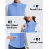 imageTACVASEN Womens Fleece Vest Outerwear Lightweight Sleeveless Zip up Jacket with Pockets Warm Polar Soft Fall WinterLight Blue