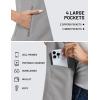 imageTACVASEN Womens Fleece Vest Outerwear Lightweight Sleeveless Zip up Jacket with Pockets Warm Polar Soft Fall WinterLight Grey