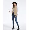imageTACVASEN Womens Fleece Vest Outerwear Lightweight Sleeveless Zip up Jacket with Pockets Warm Polar Soft Fall WinterLight Khaki