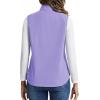 imageTACVASEN Womens Fleece Vest Outerwear Lightweight Sleeveless Zip up Jacket with Pockets Warm Polar Soft Fall WinterLt Purple