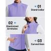 imageTACVASEN Womens Fleece Vest Outerwear Lightweight Sleeveless Zip up Jacket with Pockets Warm Polar Soft Fall WinterLt Purple