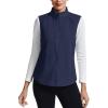 imageTACVASEN Womens Fleece Vest Outerwear Lightweight Sleeveless Zip up Jacket with Pockets Warm Polar Soft Fall WinterNavy