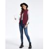 imageTACVASEN Womens Fleece Vest Outerwear Lightweight Sleeveless Zip up Jacket with Pockets Warm Polar Soft Fall WinterWine Red