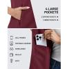 imageTACVASEN Womens Fleece Vest Outerwear Lightweight Sleeveless Zip up Jacket with Pockets Warm Polar Soft Fall WinterWine Red