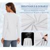 imageTACVASEN Athletic Shirts for Women Dry Fit Shirts Sun Protection Shirts Swim Shirts Summer Shirts Active Shirts Sun Shirts UPF 50 Shirts Golf Shirts White