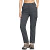 imageTACVASEN Hiking Pants for Women Warm Fleece Lining Soft Shell Pants Multi Pockets Dark Grey L