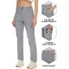 imageTACVASEN Hiking Pants for Women Water Resistant Snowboard Ski Pants with 5 Pockets Light Grey L