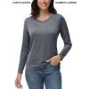 imageTACVASEN Long Sleeve Shirts Women UPF 50 Golf Sun Shirts Exercise SPF Shirt Performance Rash Guard Outdoor Hiking ShirtsDark Grey