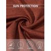 imageTACVASEN Long Sleeve Shirts Women UPF 50 Golf Sun Shirts Exercise SPF Shirt Performance Rash Guard Outdoor Hiking ShirtsDark Orange