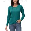 imageTACVASEN Long Sleeve Shirts Women UPF 50 Golf Sun Shirts Exercise SPF Shirt Performance Rash Guard Outdoor Hiking ShirtsE Green