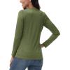 imageTACVASEN Long Sleeve Shirts Women UPF 50 Golf Sun Shirts Exercise SPF Shirt Performance Rash Guard Outdoor Hiking ShirtsGreen