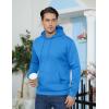 imageTACVASEN Mens Athletic Hoodies Fleece Lined Sweatshirt Pullover Soft Casual Hooded Sweatshirt with PocketAzure