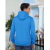 imageTACVASEN Mens Athletic Hoodies Fleece Lined Sweatshirt Pullover Soft Casual Hooded Sweatshirt with PocketAzure