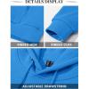 imageTACVASEN Mens Athletic Hoodies Fleece Lined Sweatshirt Pullover Soft Casual Hooded Sweatshirt with PocketAzure