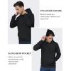 imageTACVASEN Mens Athletic Hoodies Fleece Lined Sweatshirt Pullover Soft Casual Hooded Sweatshirt with PocketBlack