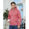 imageTACVASEN Mens Athletic Hoodies Fleece Lined Sweatshirt Pullover Soft Casual Hooded Sweatshirt with PocketGrey Pink