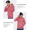 imageTACVASEN Mens Athletic Hoodies Fleece Lined Sweatshirt Pullover Soft Casual Hooded Sweatshirt with PocketGrey Pink
