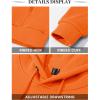 imageTACVASEN Mens Athletic Hoodies Fleece Lined Sweatshirt Pullover Soft Casual Hooded Sweatshirt with PocketOrange
