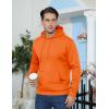imageTACVASEN Mens Athletic Hoodies Fleece Lined Sweatshirt Pullover Soft Casual Hooded Sweatshirt with PocketOrange
