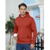 imageTACVASEN Mens Athletic Hoodies Fleece Lined Sweatshirt Pullover Soft Casual Hooded Sweatshirt with PocketOrange Red