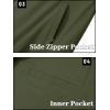 imageTACVASEN Mens Bomber Jacket Lightweight Casual Windproof Running Spring Windbreaker Sportswear OuterwearArmy Green