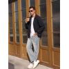 imageTACVASEN Mens Bomber Jacket Lightweight Casual Windproof Running Spring Windbreaker Sportswear OuterwearBlack
