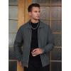 imageTACVASEN Mens Bomber Jacket Lightweight Casual Windproof Running Spring Windbreaker Sportswear OuterwearDark Grey