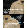 imageTACVASEN Mens Bomber Jacket Lightweight Casual Windproof Running Spring Windbreaker Sportswear OuterwearKhaki