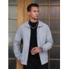 imageTACVASEN Mens Bomber Jacket Lightweight Casual Windproof Running Spring Windbreaker Sportswear OuterwearLight Grey