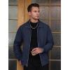 imageTACVASEN Mens Bomber Jacket Lightweight Casual Windproof Running Spring Windbreaker Sportswear OuterwearNavy