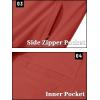 imageTACVASEN Mens Bomber Jacket Lightweight Casual Windproof Running Spring Windbreaker Sportswear OuterwearOrange Red