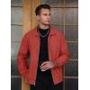 imageTACVASEN Mens Bomber Jacket Lightweight Casual Windproof Running Spring Windbreaker Sportswear OuterwearOrange Red
